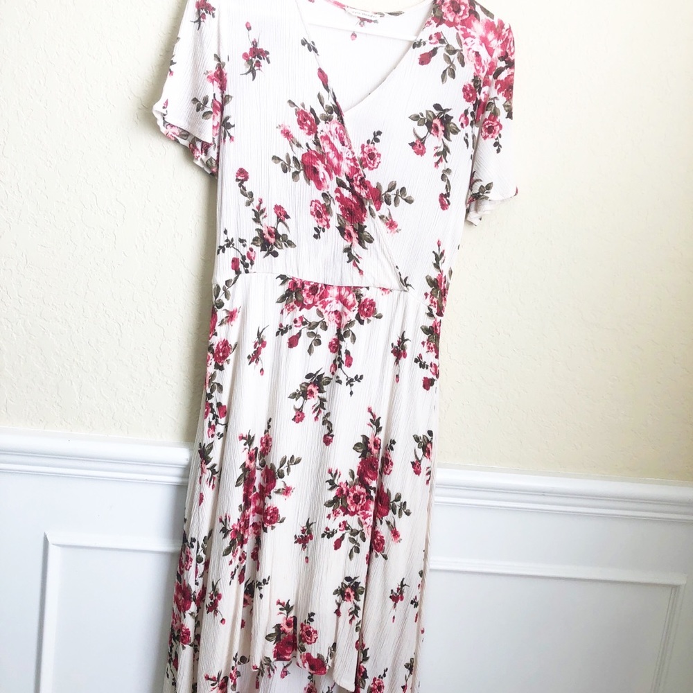 Stevie Hender high low floral dress